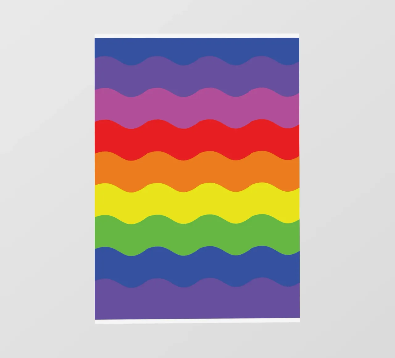 onda arcobaleno colore vettoriale telo in pvc da Plumpz