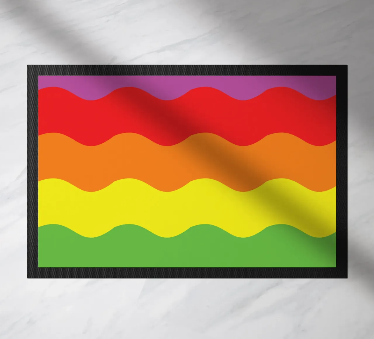 onda arcobaleno colore vettoriale zerbino da Plumpz