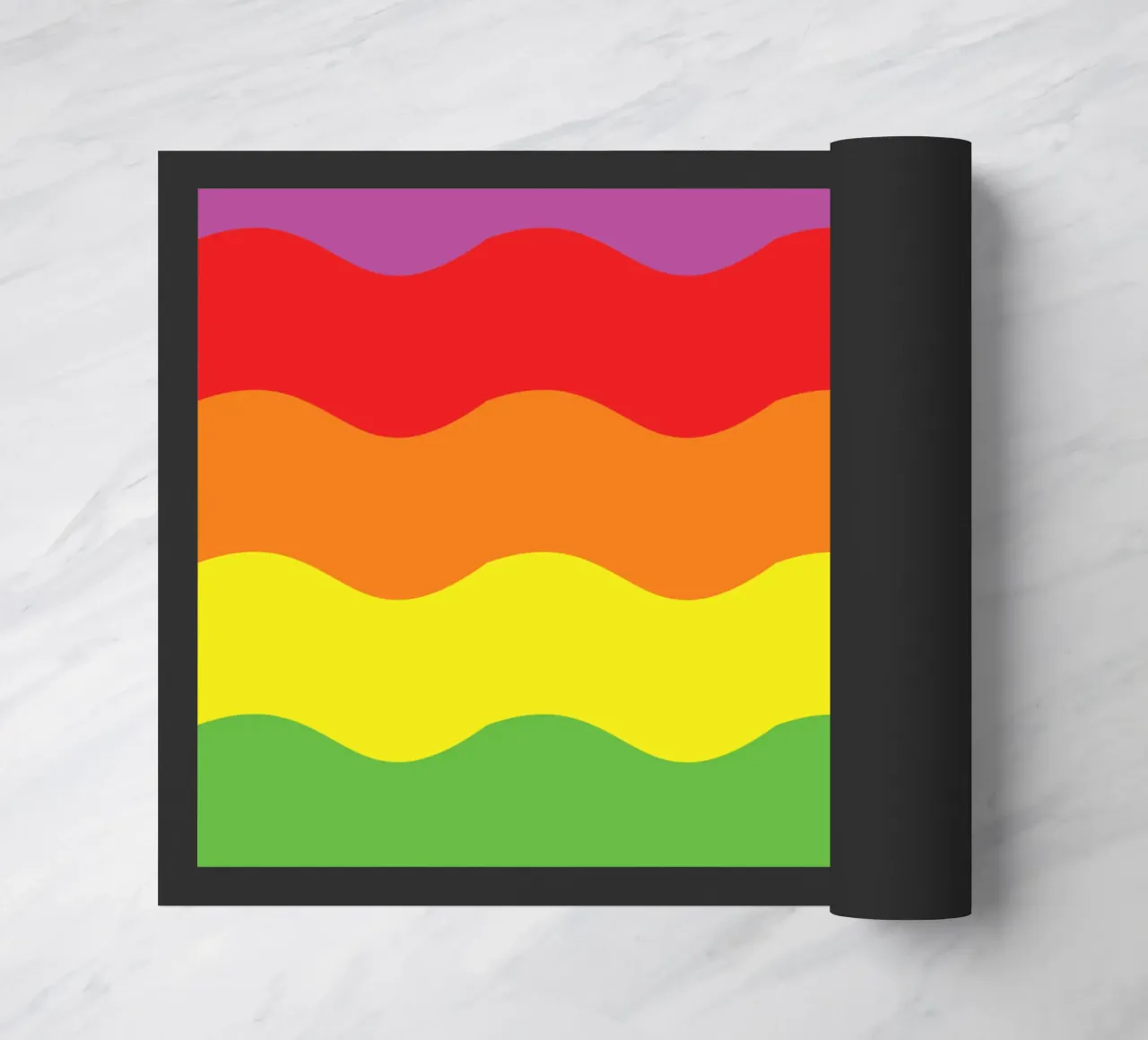 onda arcobaleno colore vettoriale zerbino da Plumpz