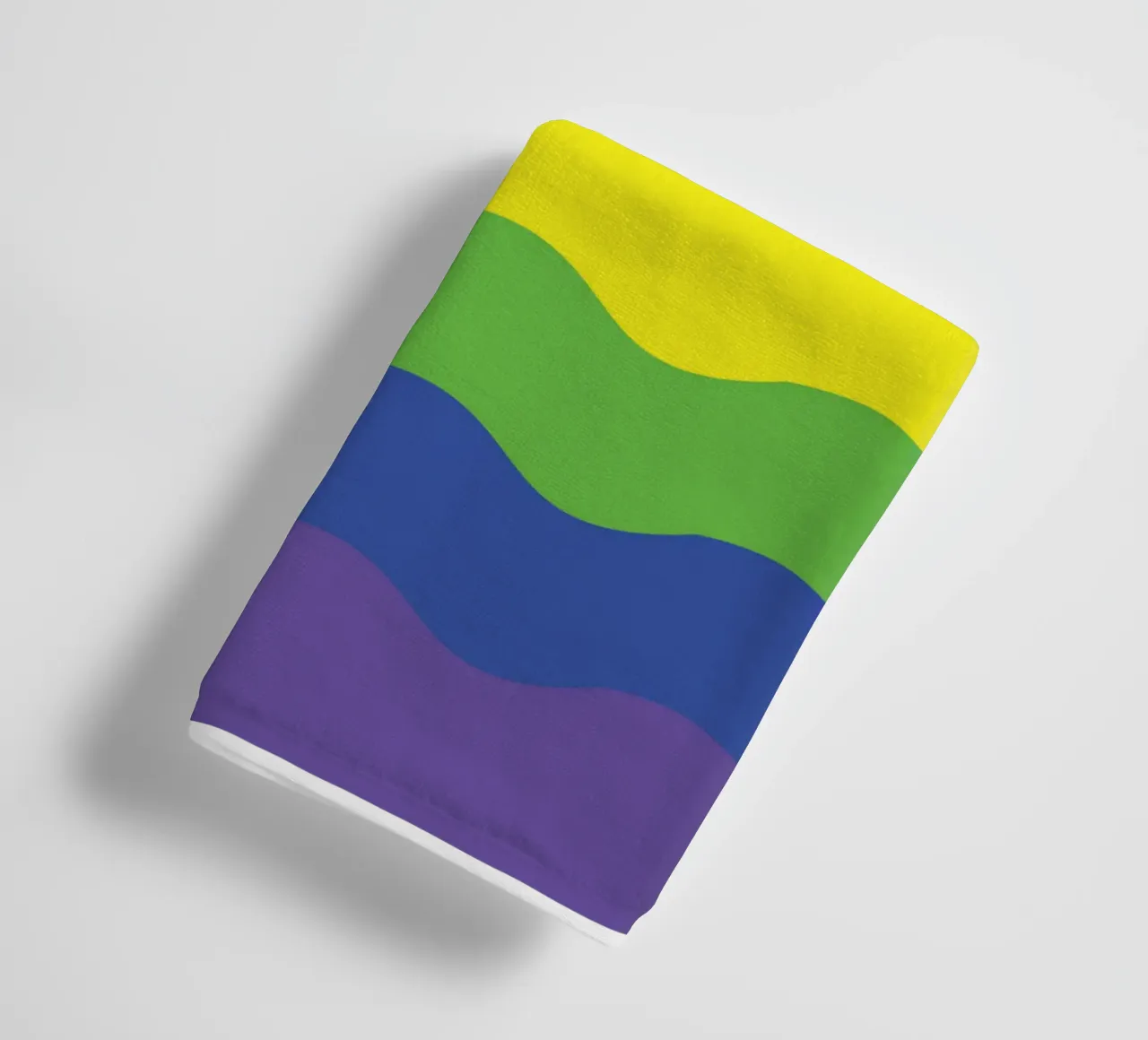 onda arcobaleno colore vettoriale asciugamano da bagno da Plumpz