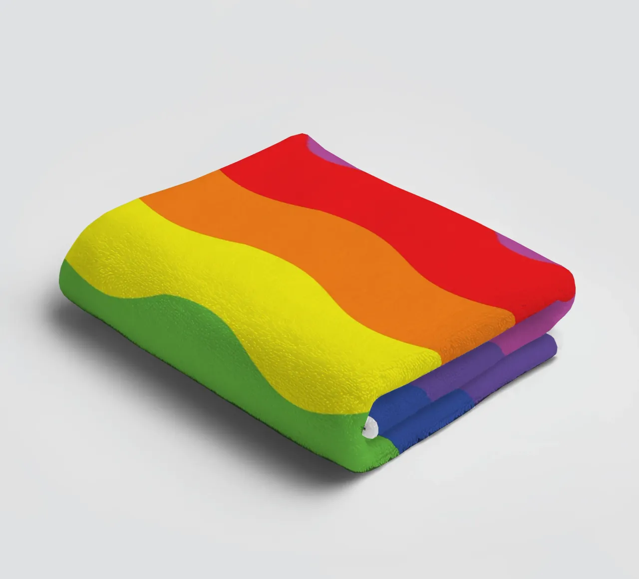 onda arcobaleno colore vettoriale asciugamano da bagno da Plumpz