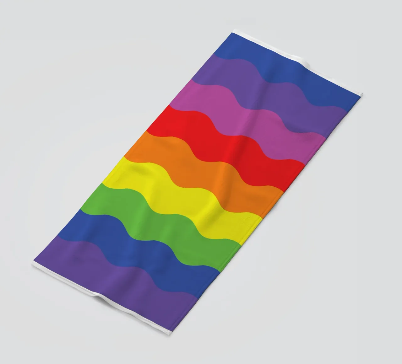 onda arcobaleno colore vettoriale telo mare da Plumpz