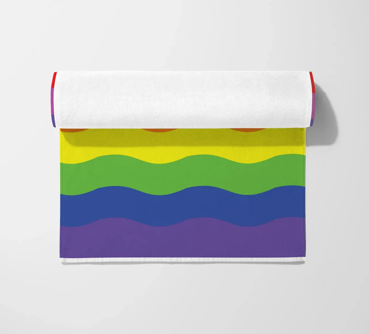 onda arcobaleno colore vettoriale telo mare da Plumpz
