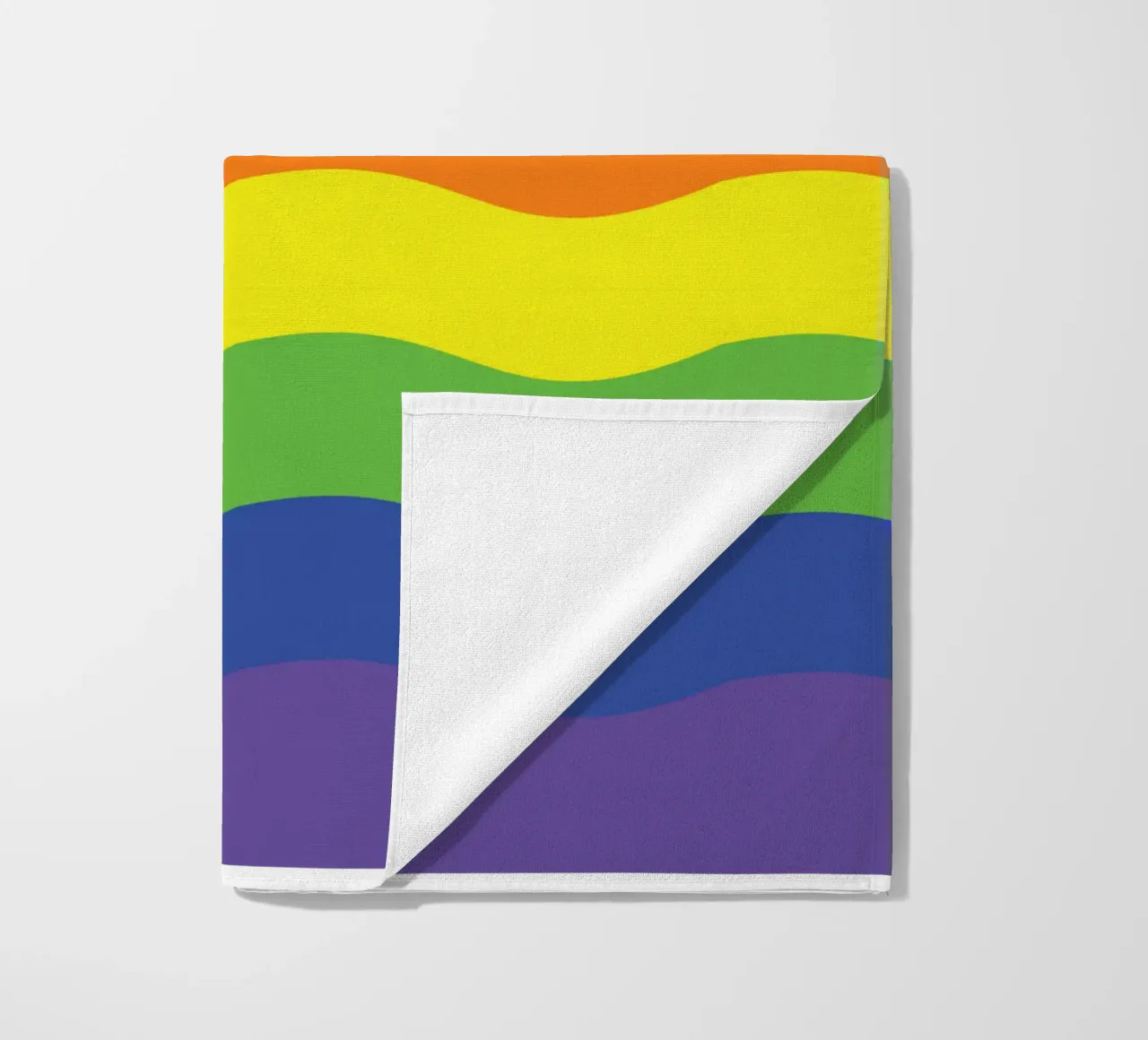 onda arcobaleno colore vettoriale telo mare da Plumpz