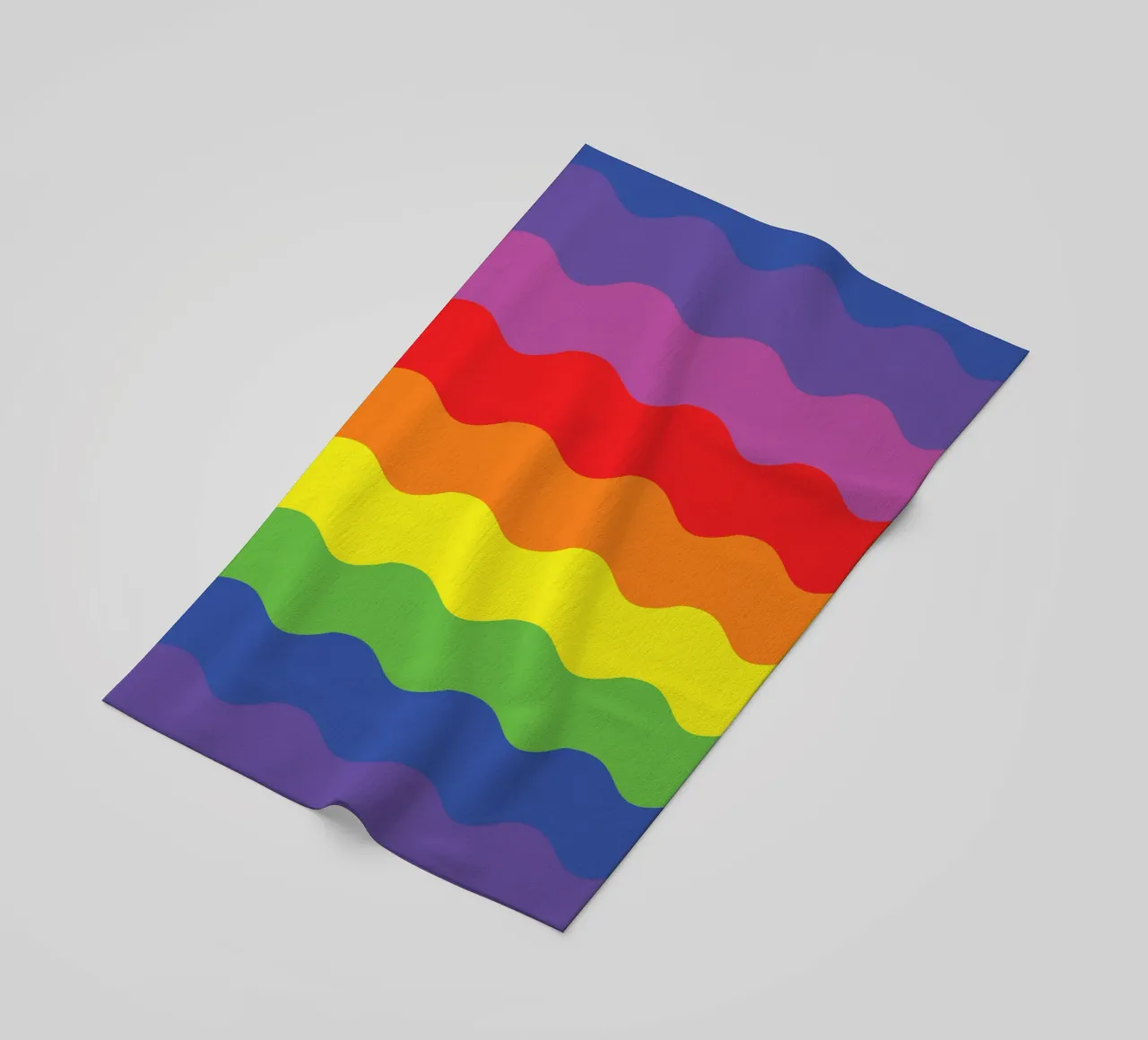 onda arcobaleno colore vettoriale telo mare da Plumpz