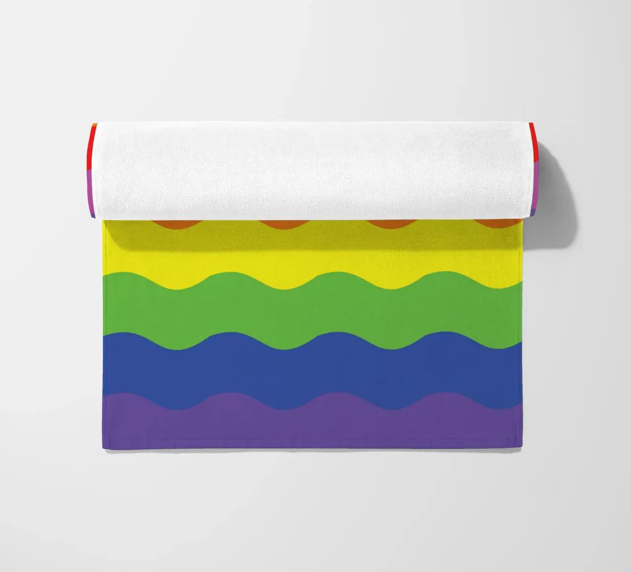 onda arcobaleno colore vettoriale telo mare da Plumpz