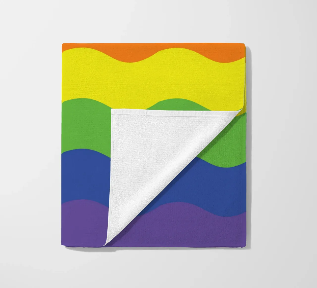 onda arcobaleno colore vettoriale telo mare da Plumpz