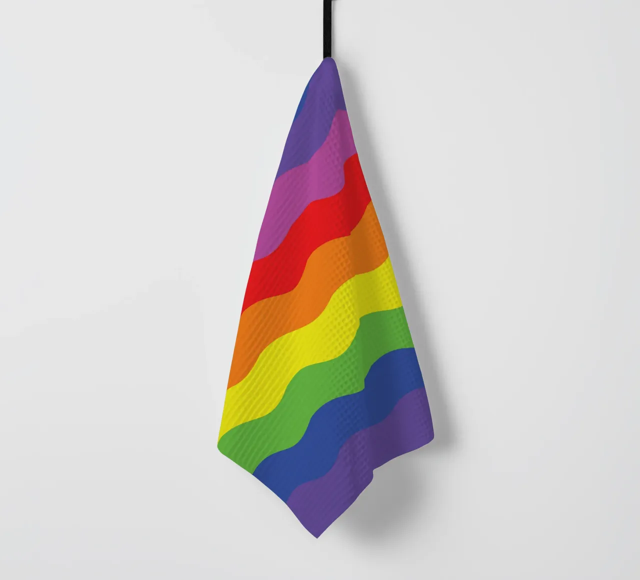 onda arcobaleno colore vettoriale canovaccio da cucina da Plumpz