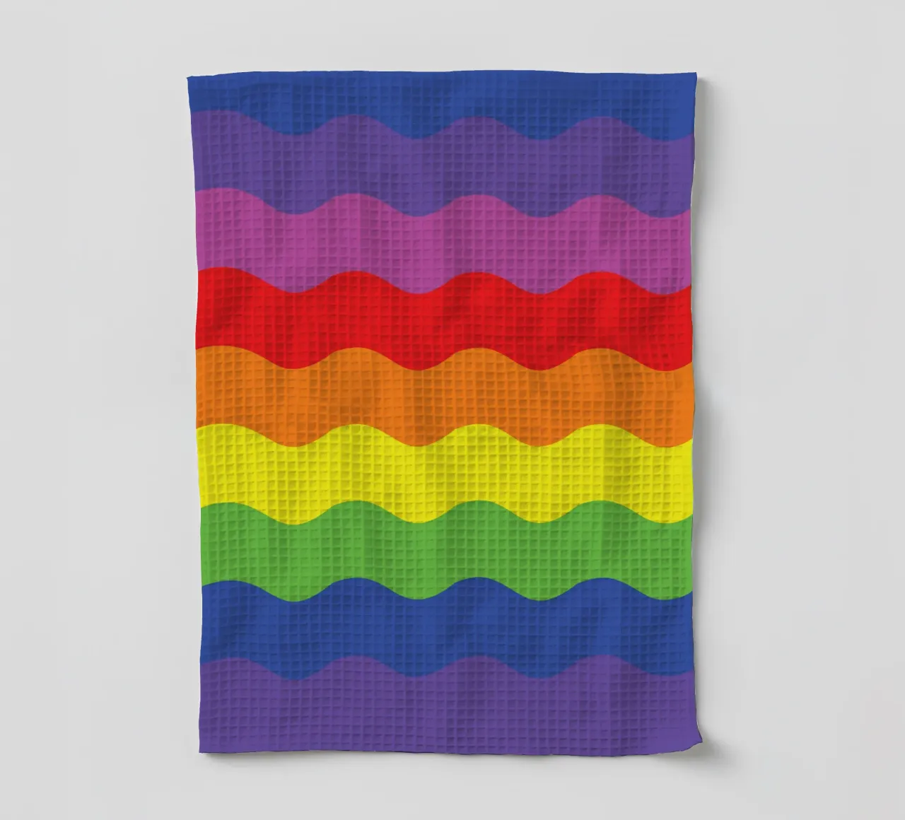 onda arcobaleno colore vettoriale canovaccio da cucina da Plumpz
