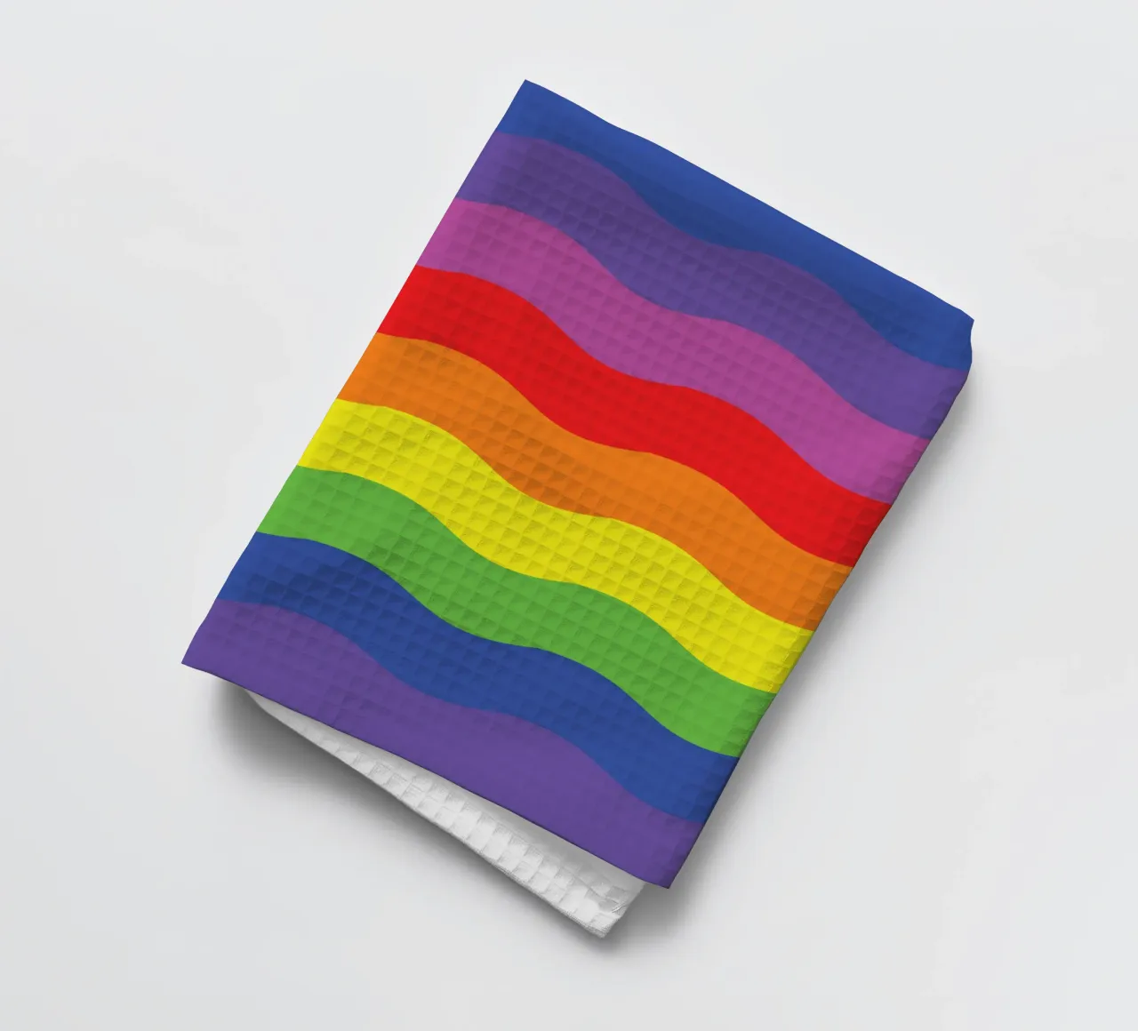 onda arcobaleno colore vettoriale canovaccio da cucina da Plumpz
