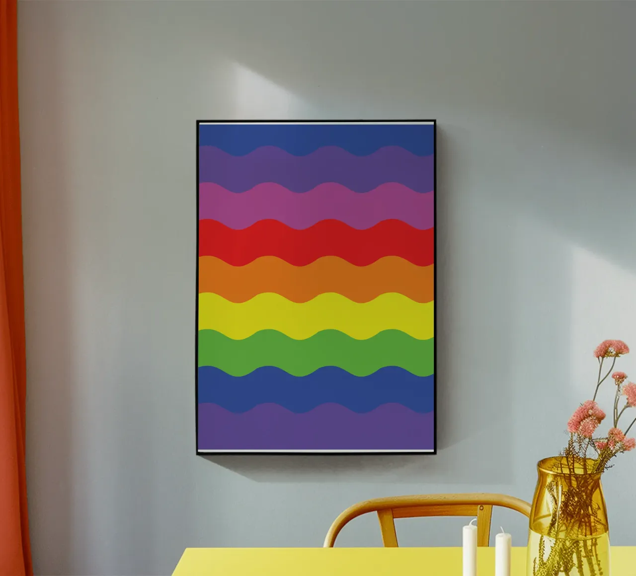 onda arco iris vector color metacrilato de Plumpz