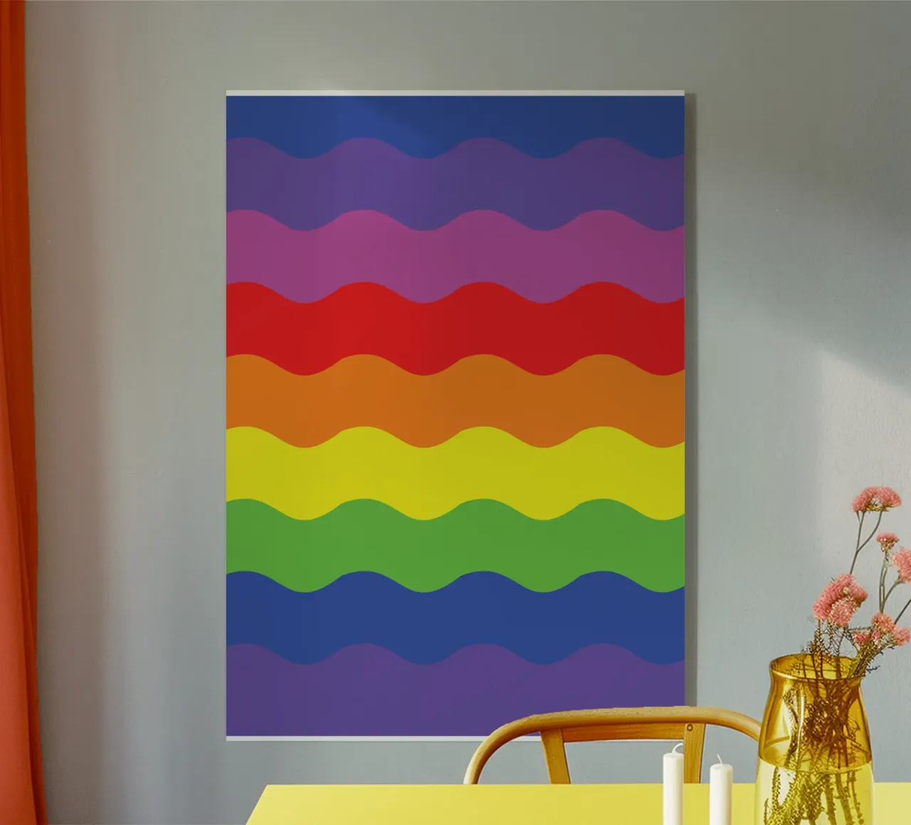 onda arco iris vector color metacrilato de Plumpz