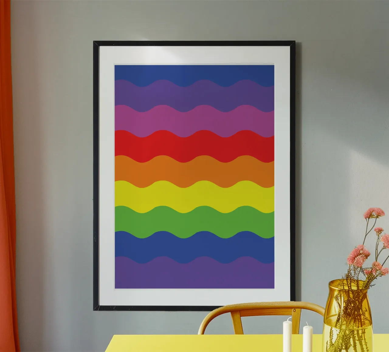 onda arcobaleno colore vettoriale carta hahnemühle da Plumpz