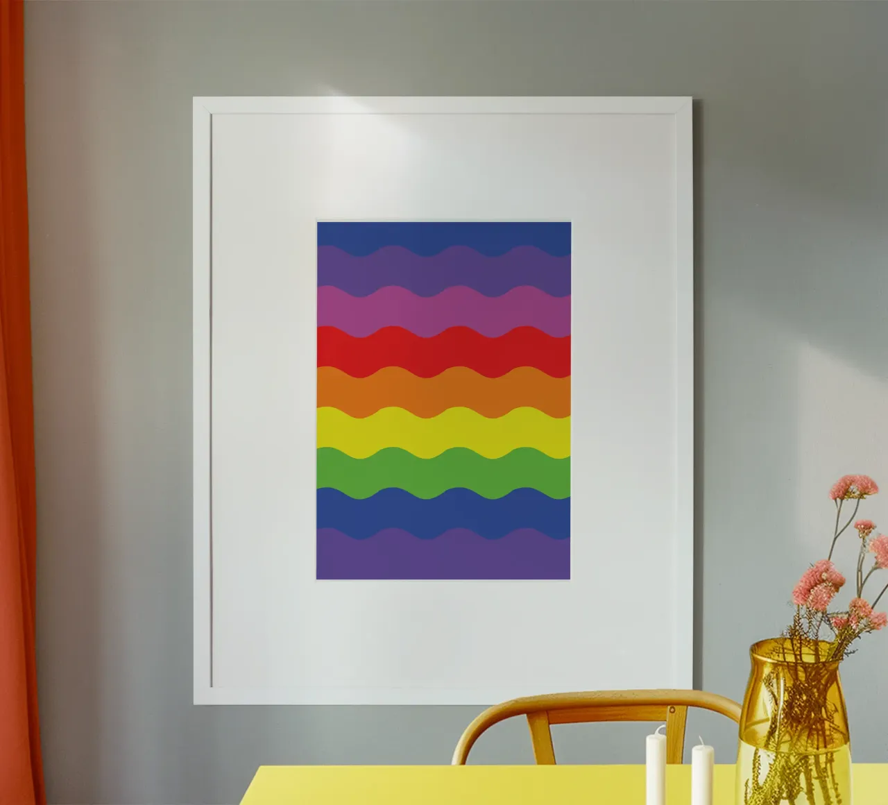 onda arcobaleno colore vettoriale carta hahnemühle da Plumpz