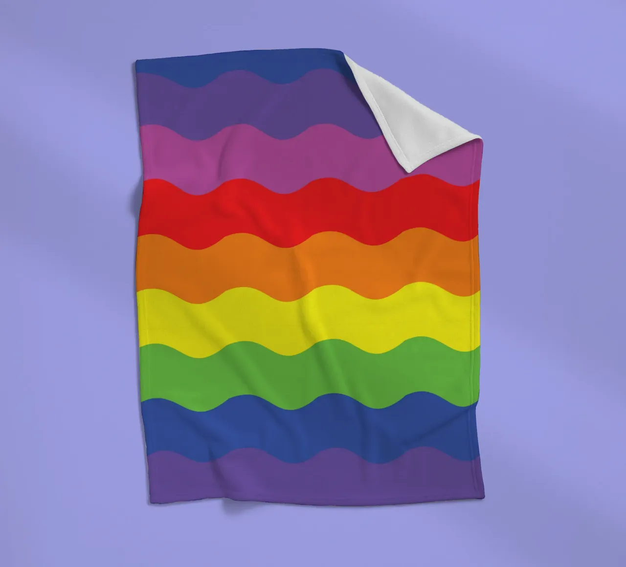 onda arcobaleno colore vettoriale coperta in pile da Plumpz