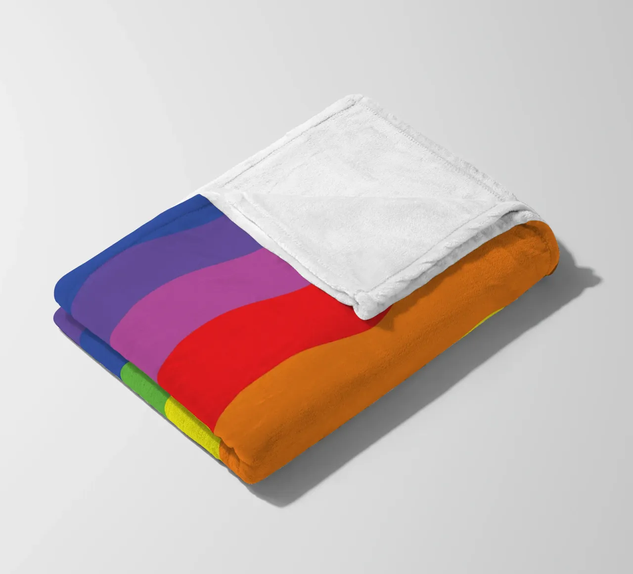 onda arcobaleno colore vettoriale coperta in pile da Plumpz