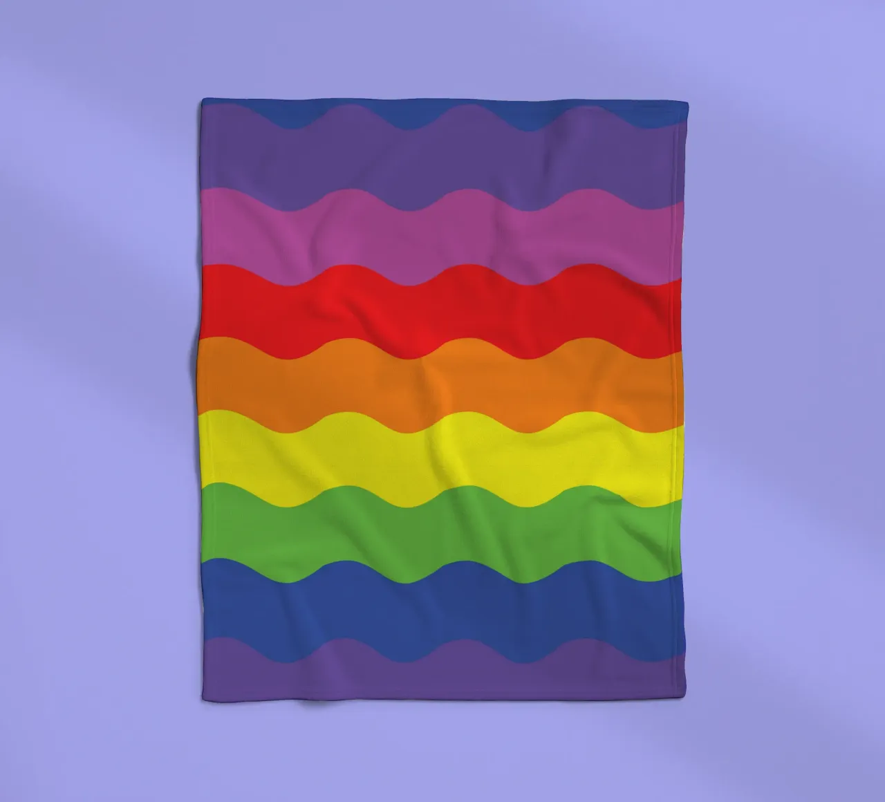 onda arcobaleno colore vettoriale coperta in pile da Plumpz