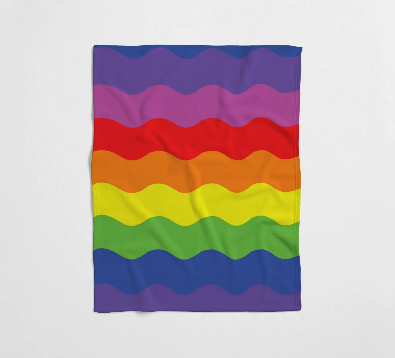 onda arcobaleno colore vettoriale coperta in pile da Plumpz