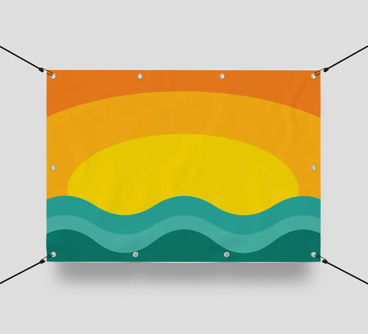 tramonto colore vettoriale telo in pvc da Plumpz