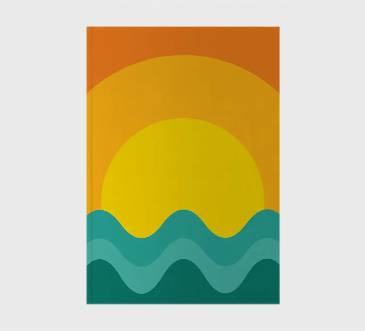 sunset color vector notebook by Plumpz