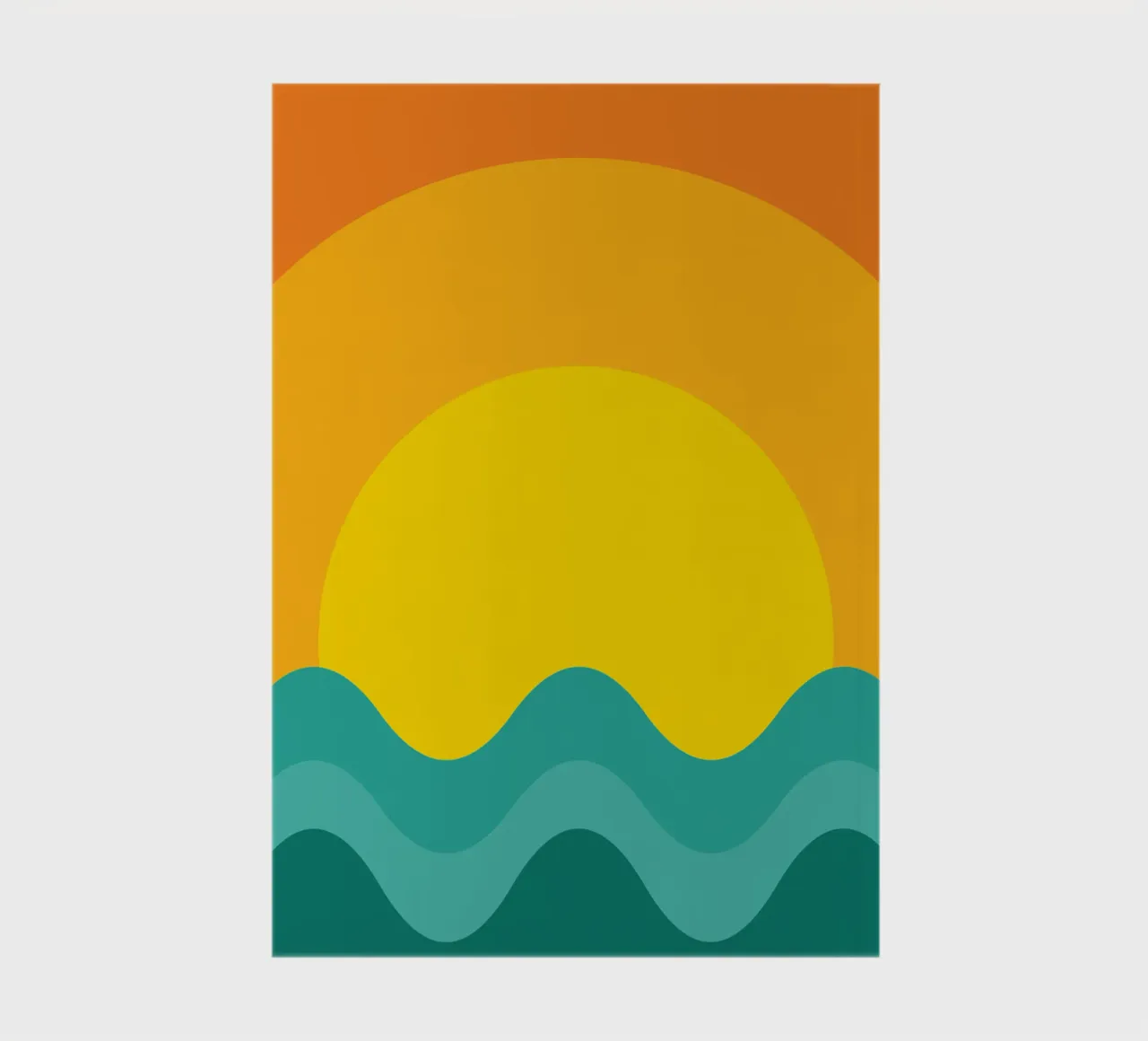 sunset color vector notebook by Plumpz