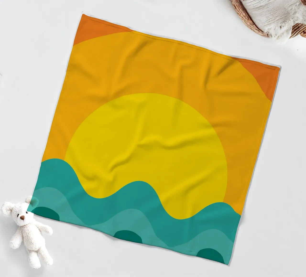 tramonto colore vettoriale coperta in pile da Plumpz