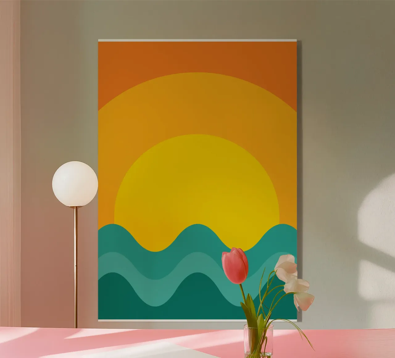 sunset color vector acrylic glass by Plumpz