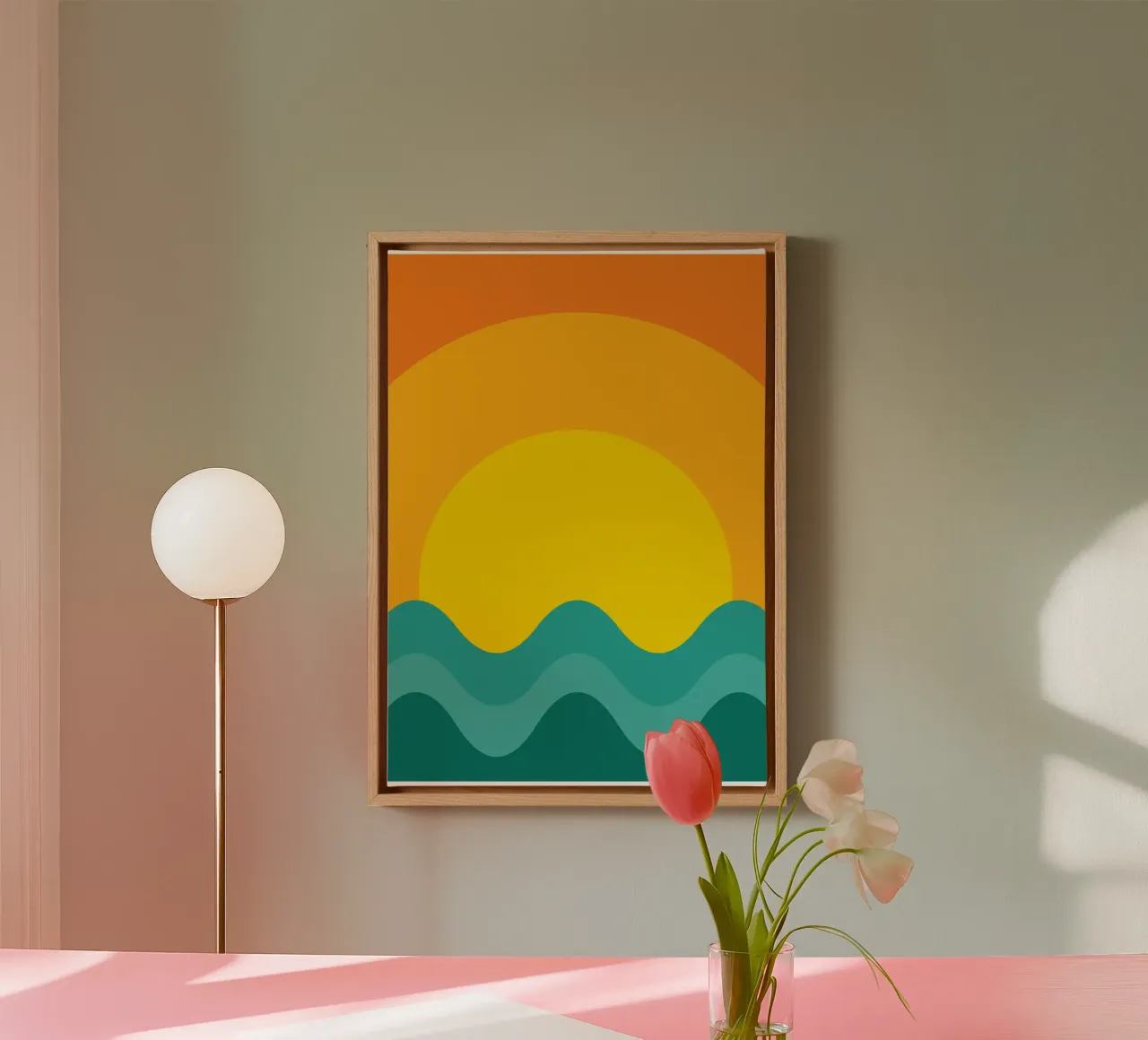 sunset color vector canvas by Plumpz