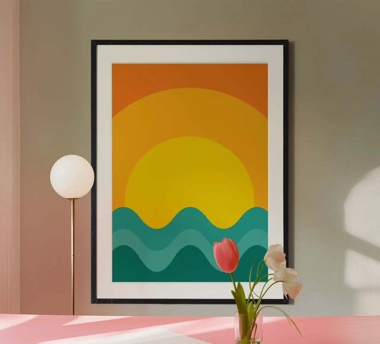 sunset color vector poster da Plumpz