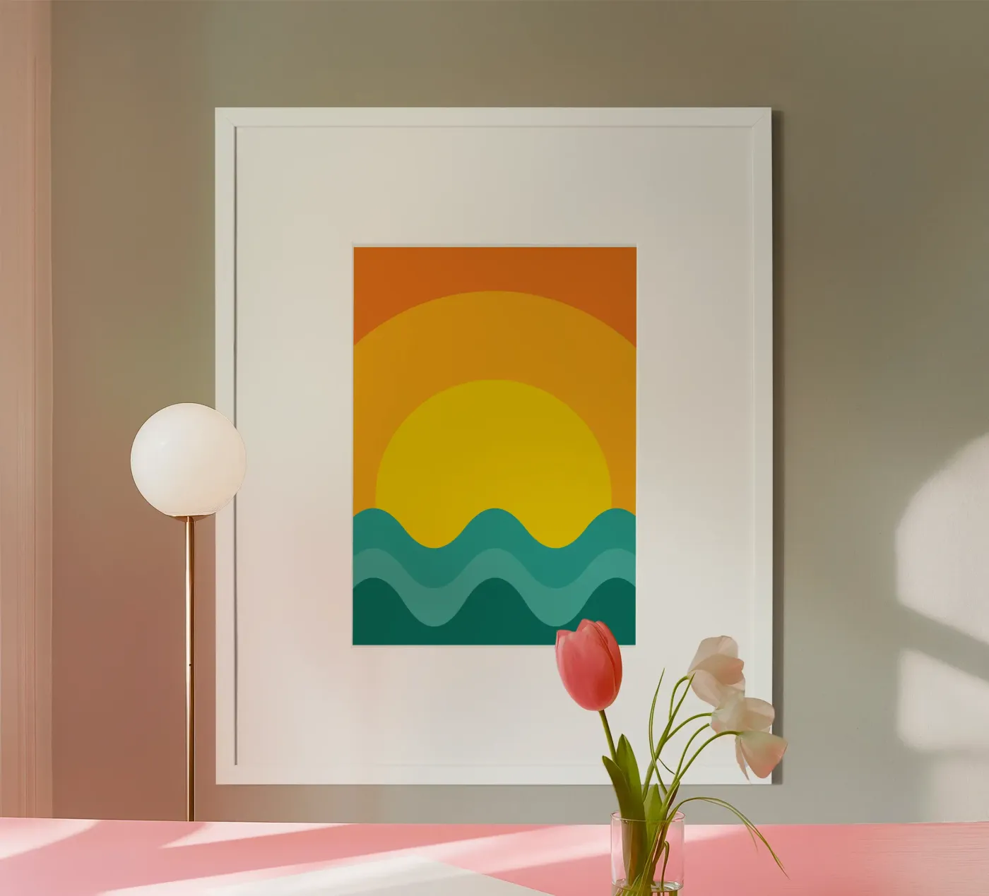 sunset color vector poster by Plumpz