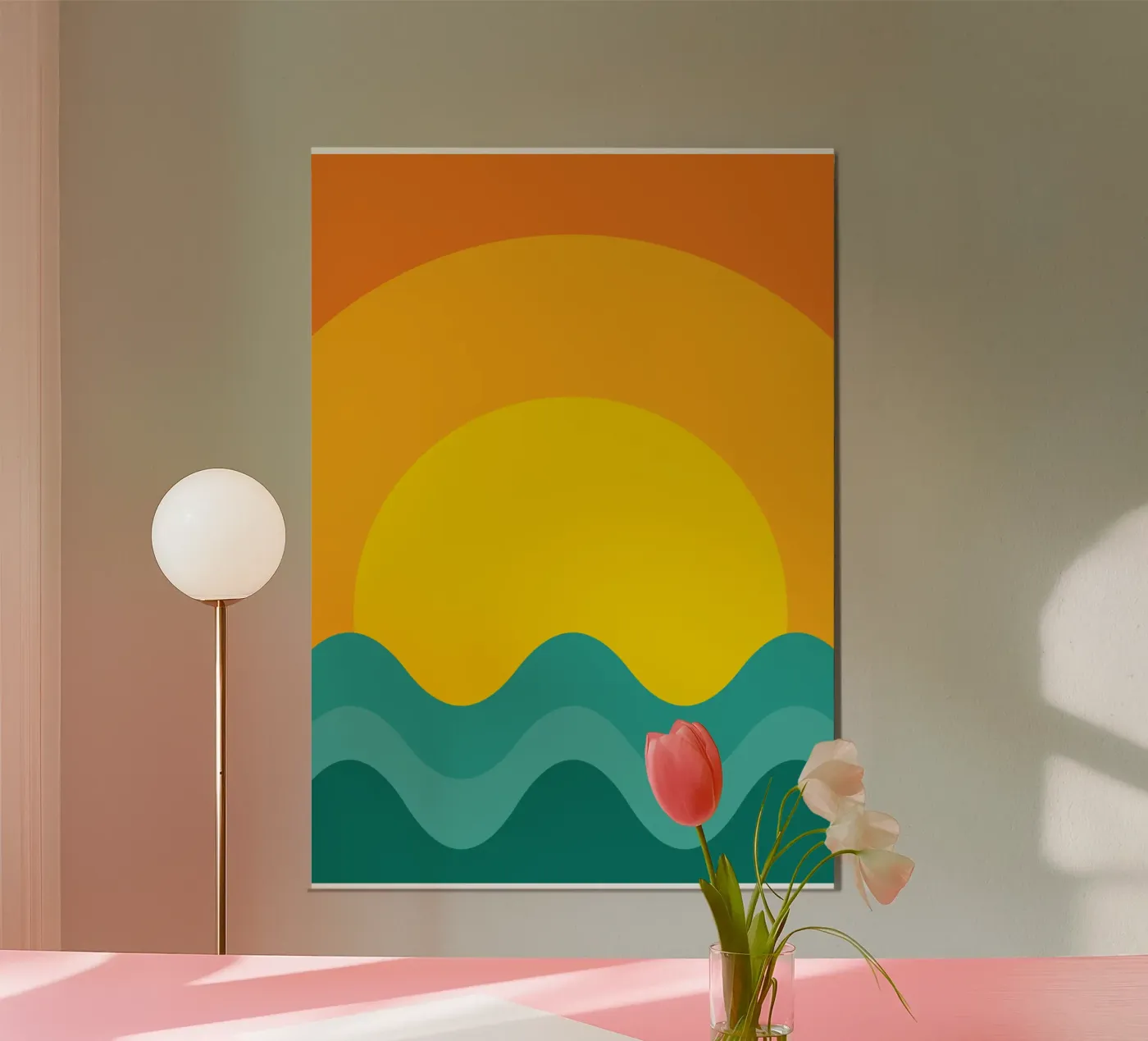 sunset color vector poster by Plumpz