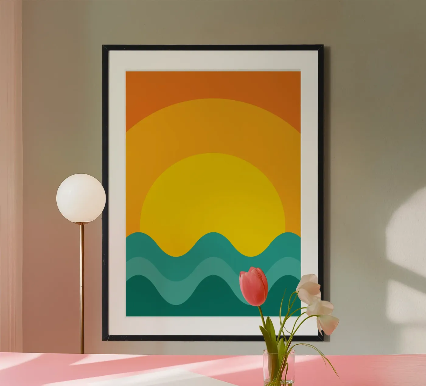 sunset color vector poster by Plumpz