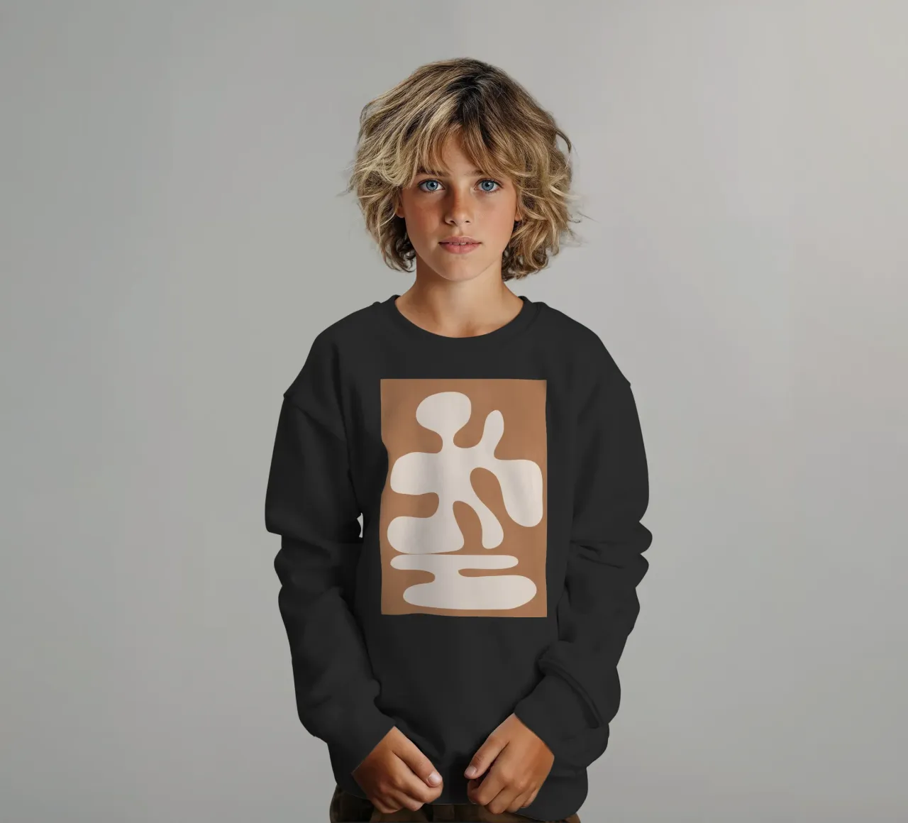 Modern Abstract Shapes 02 felpa bambino da Nadjaa