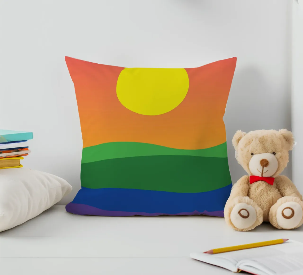 tramonto colore vettoriale cuscino da Plumpz