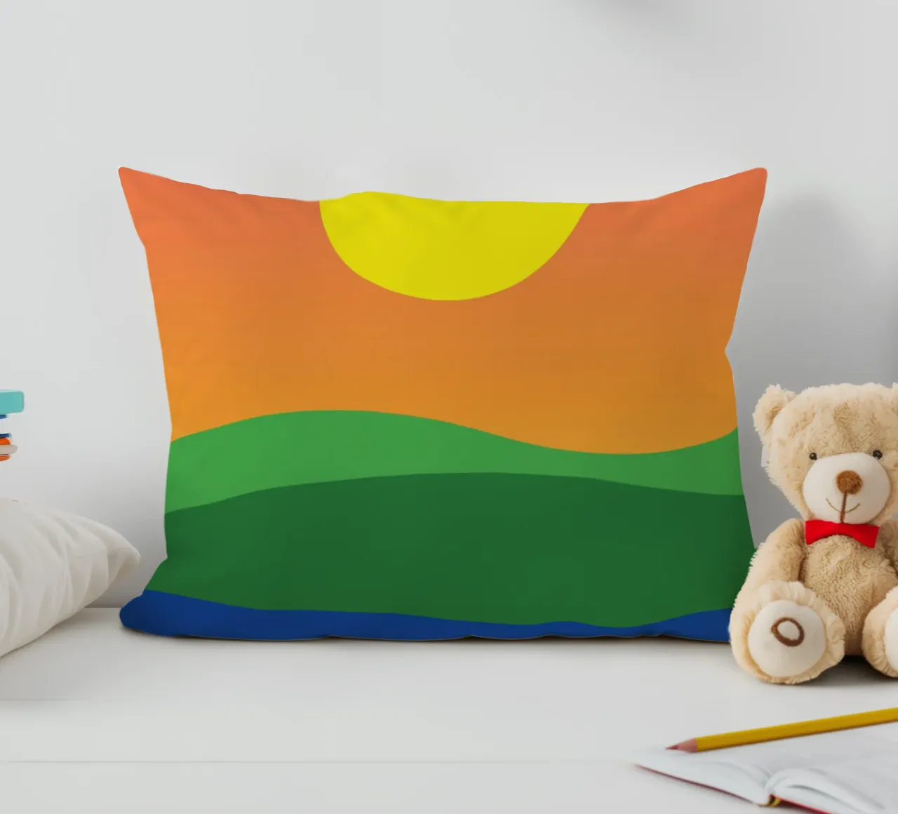 tramonto colore vettoriale cuscino da Plumpz
