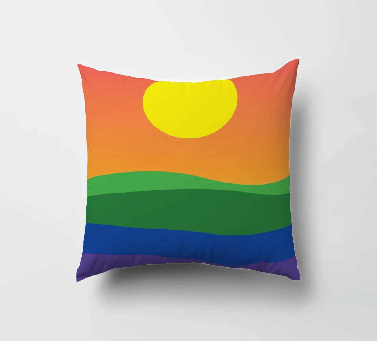 tramonto colore vettoriale cuscino da Plumpz