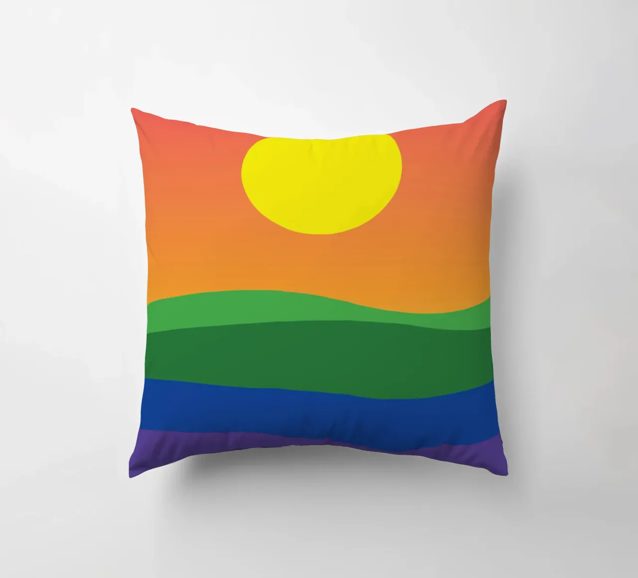 tramonto colore vettoriale cuscino da Plumpz