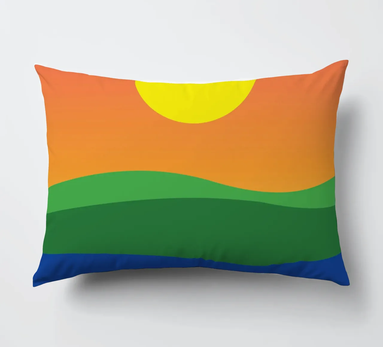 tramonto colore vettoriale cuscino da Plumpz