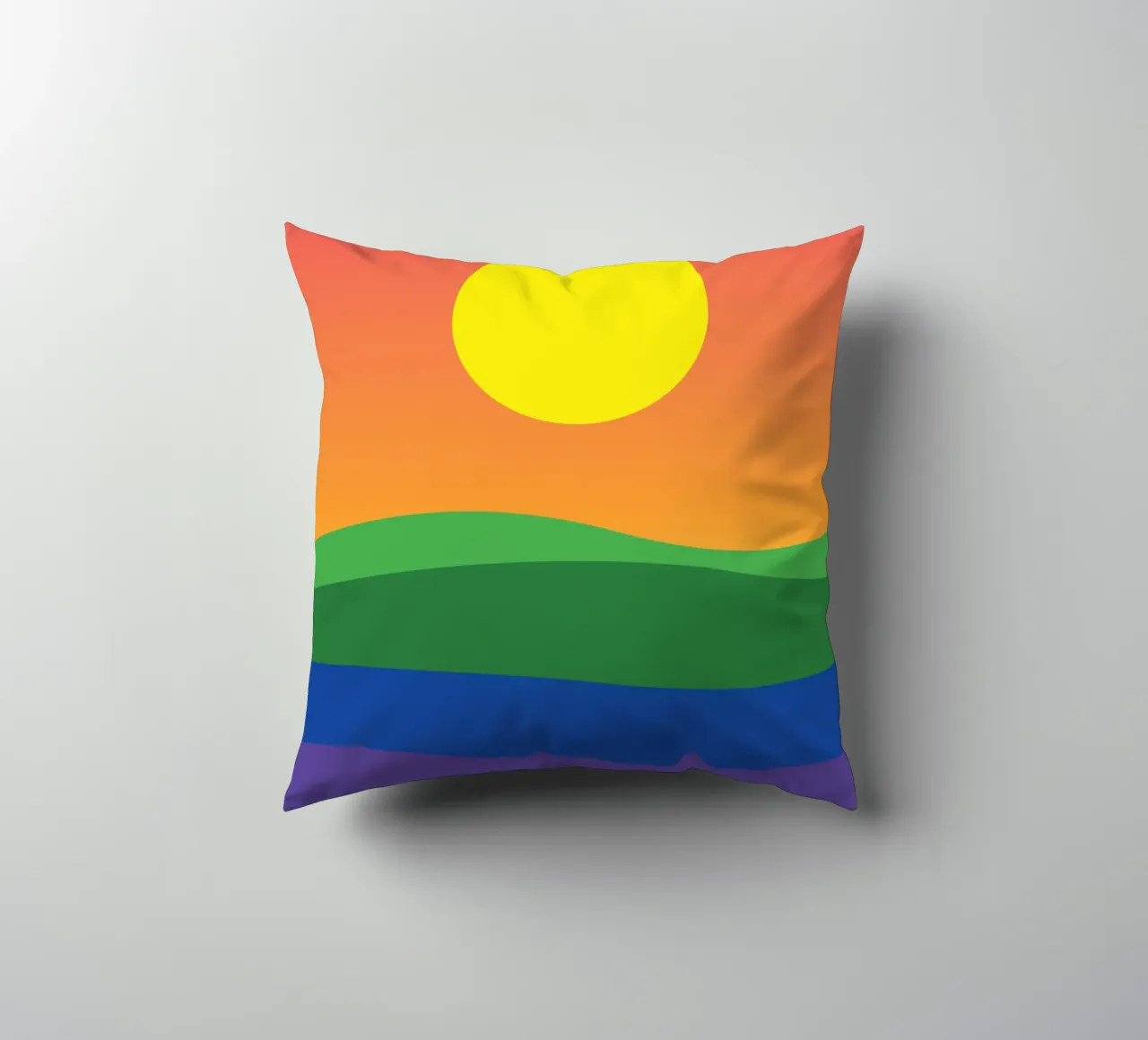 tramonto colore vettoriale cuscino da Plumpz
