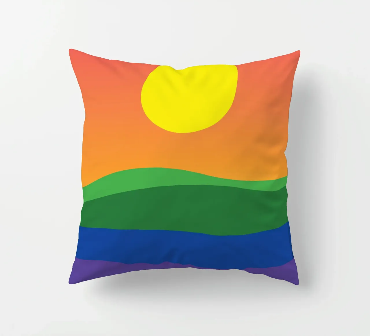 tramonto colore vettoriale cuscino da Plumpz