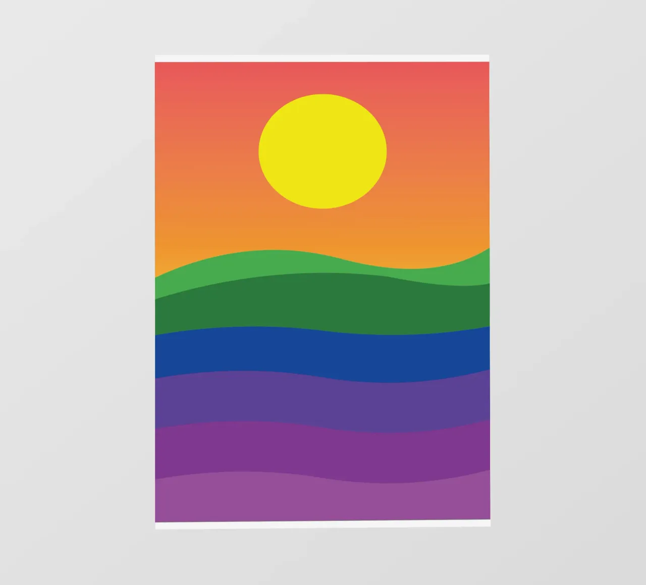 tramonto colore vettoriale telo in pvc da Plumpz