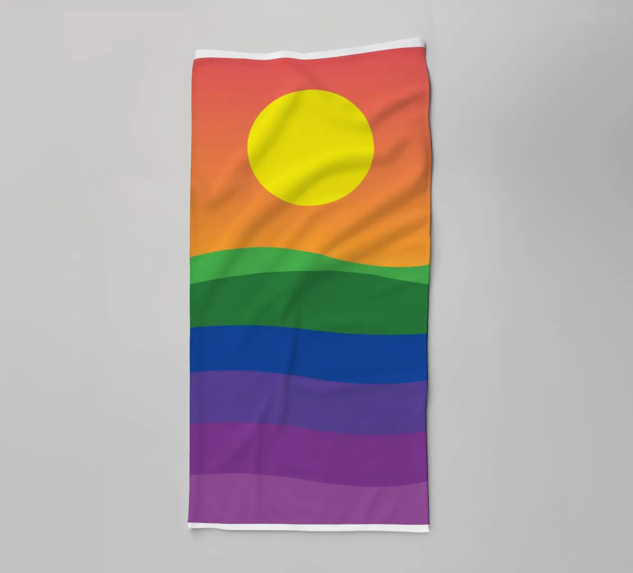 sunset vector color towel by Plumpz