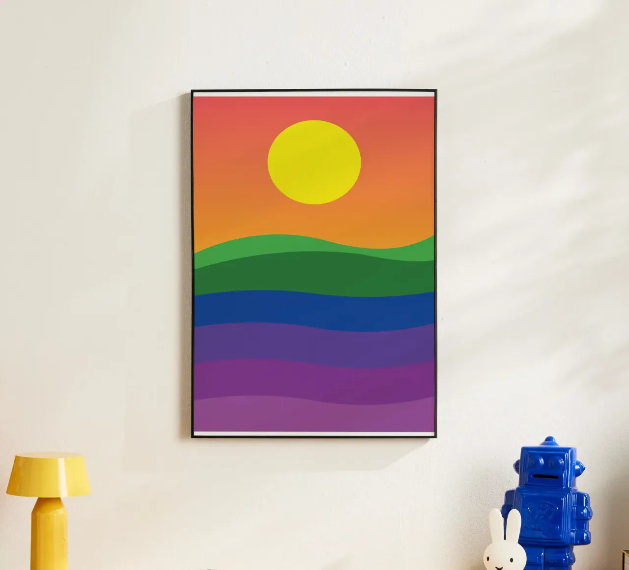 tramonto colore vettoriale alluminio dibond da Plumpz