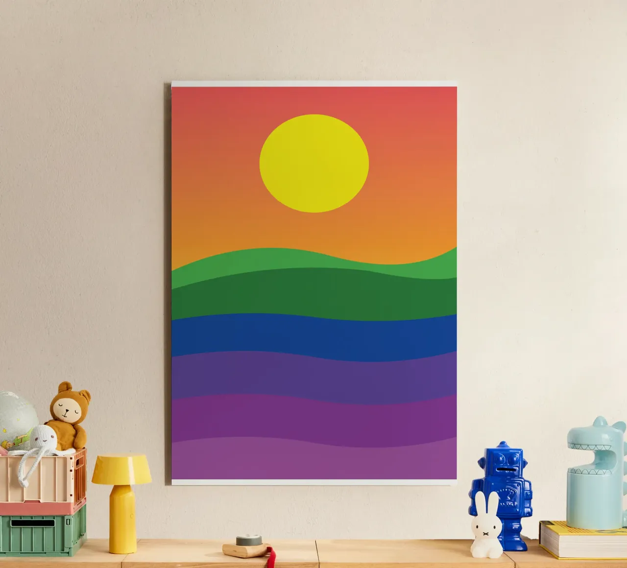 tramonto colore vettoriale alluminio dibond da Plumpz