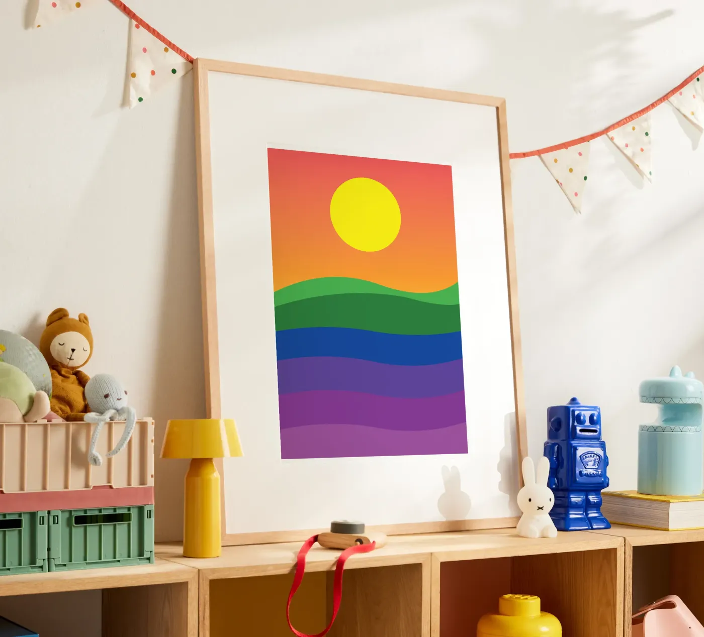 sunset vector color poster by Plumpz
