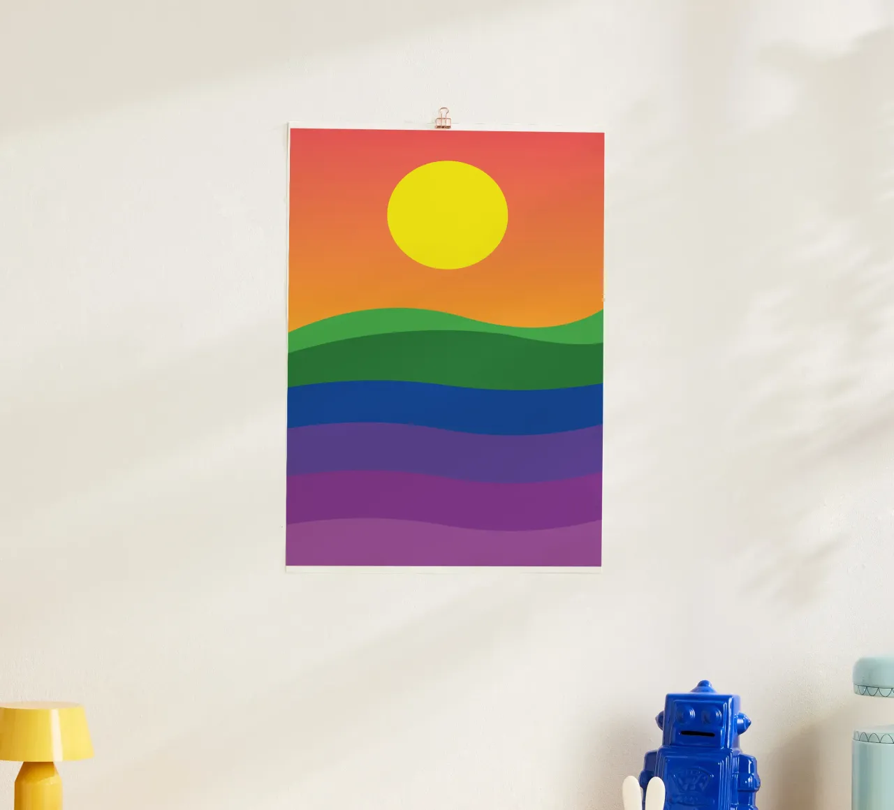 tramonto colore vettoriale poster da Plumpz