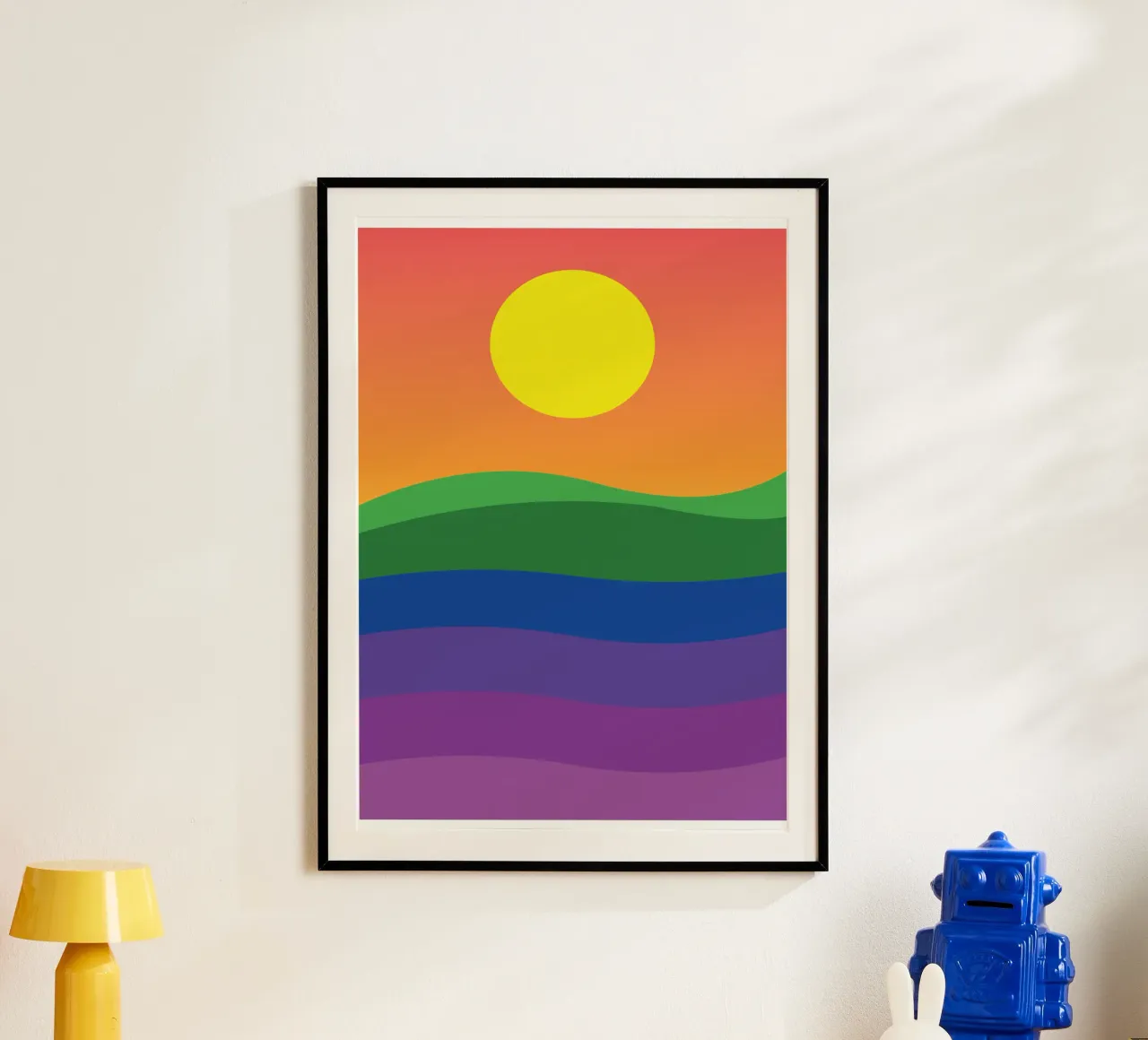 tramonto colore vettoriale poster da Plumpz