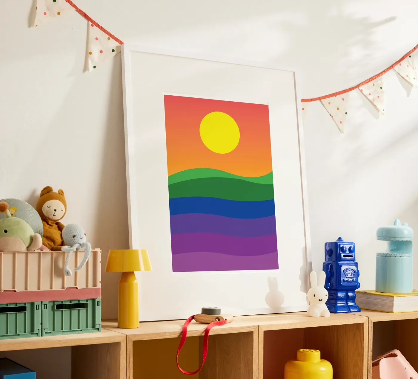 sunset vector color poster by Plumpz