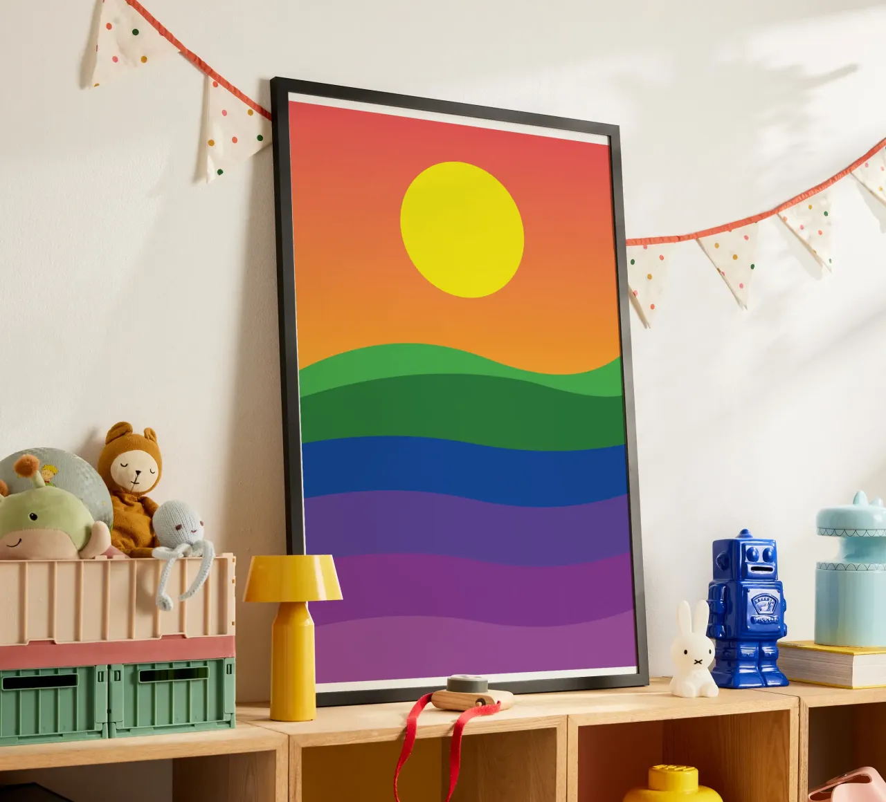 tramonto colore vettoriale poster da Plumpz