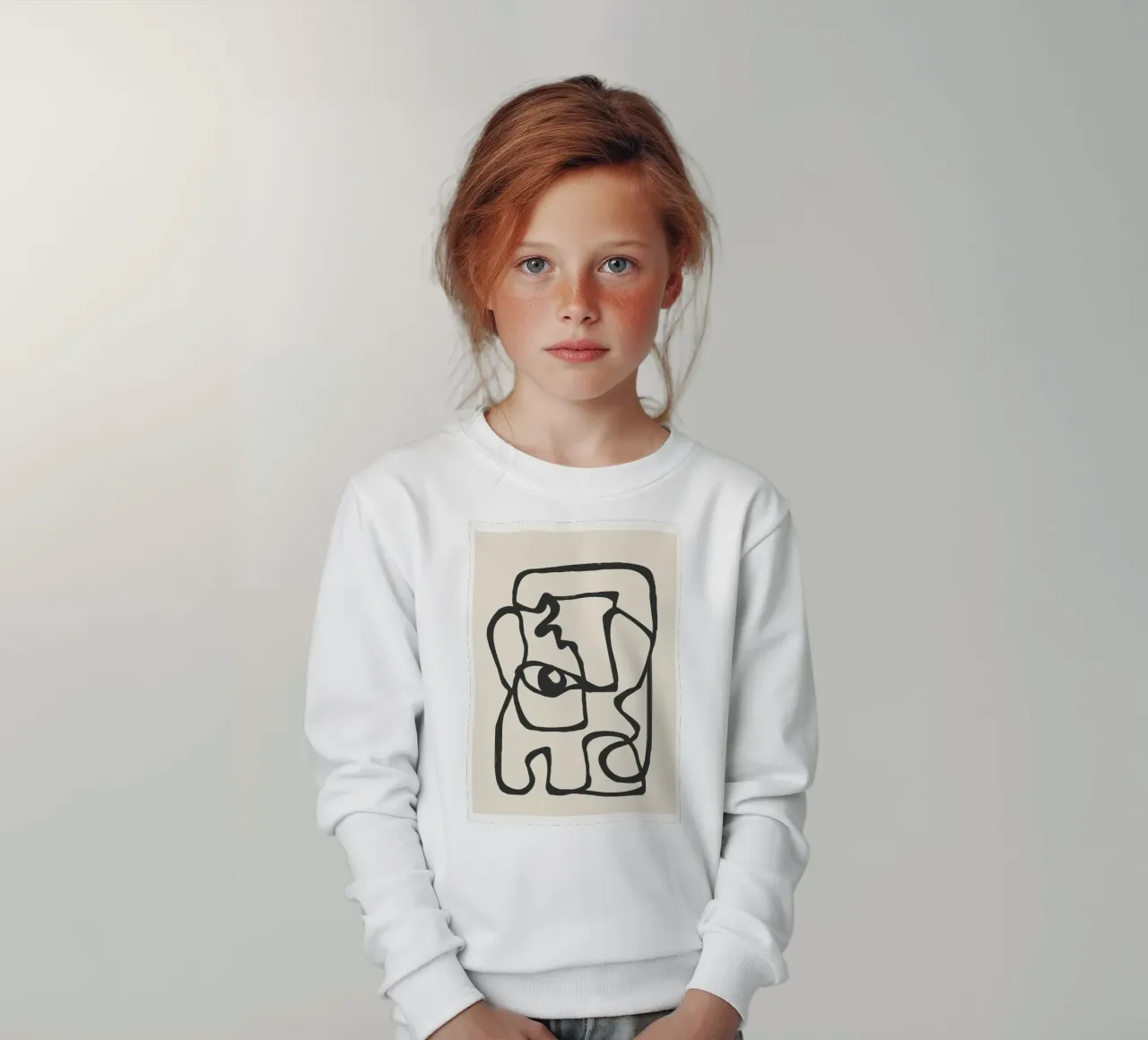 Minimal Abstract Art 1 sudadera para niño de Nadjaa